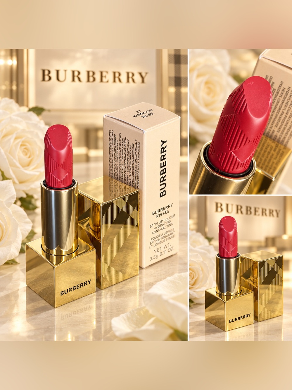 Burberry Kisses Satin Lip Colour- 37 Kingdom Rose